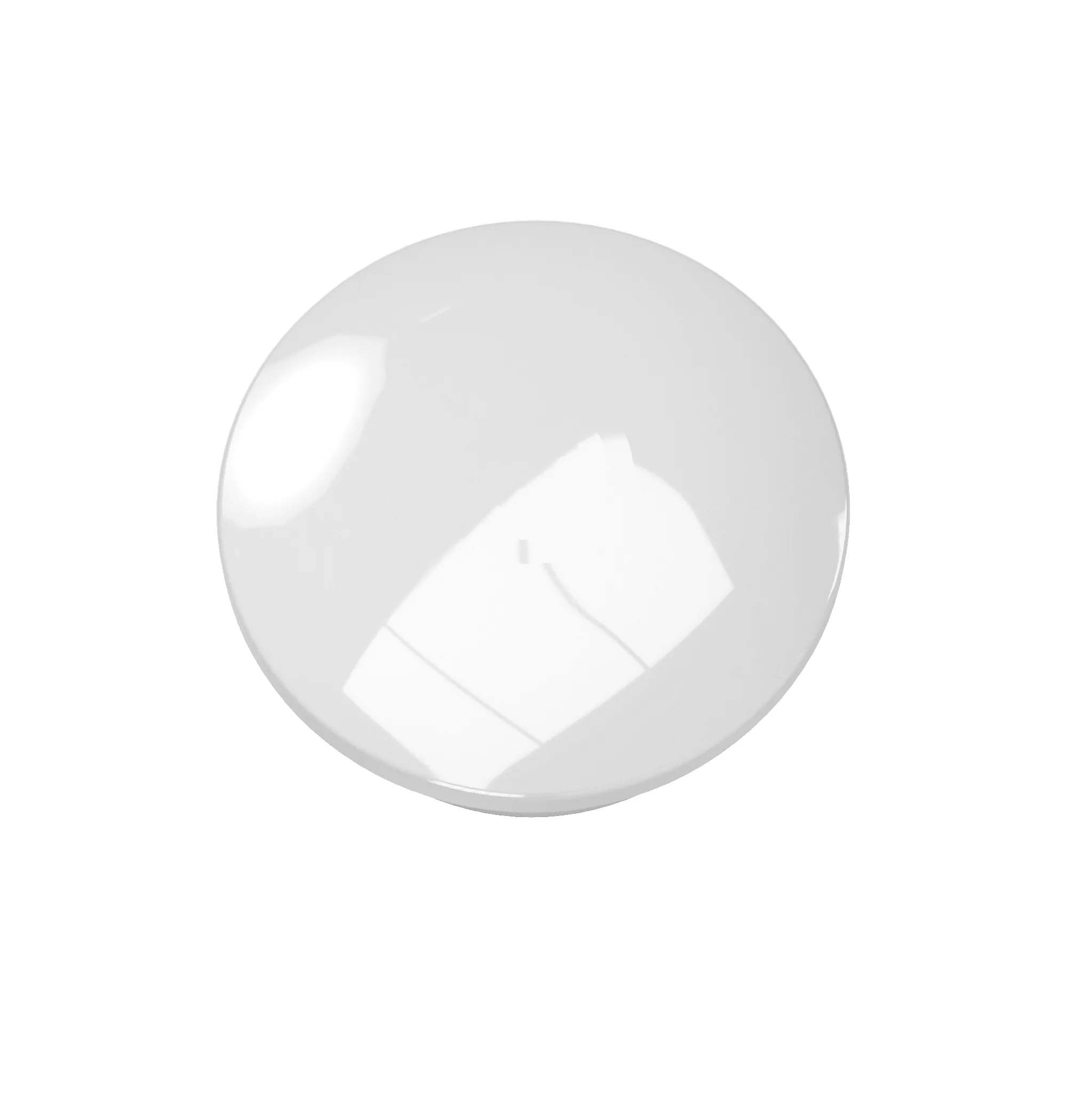 1/2 in. Internal PVC Dome Cap, Furniture Grade - Gray