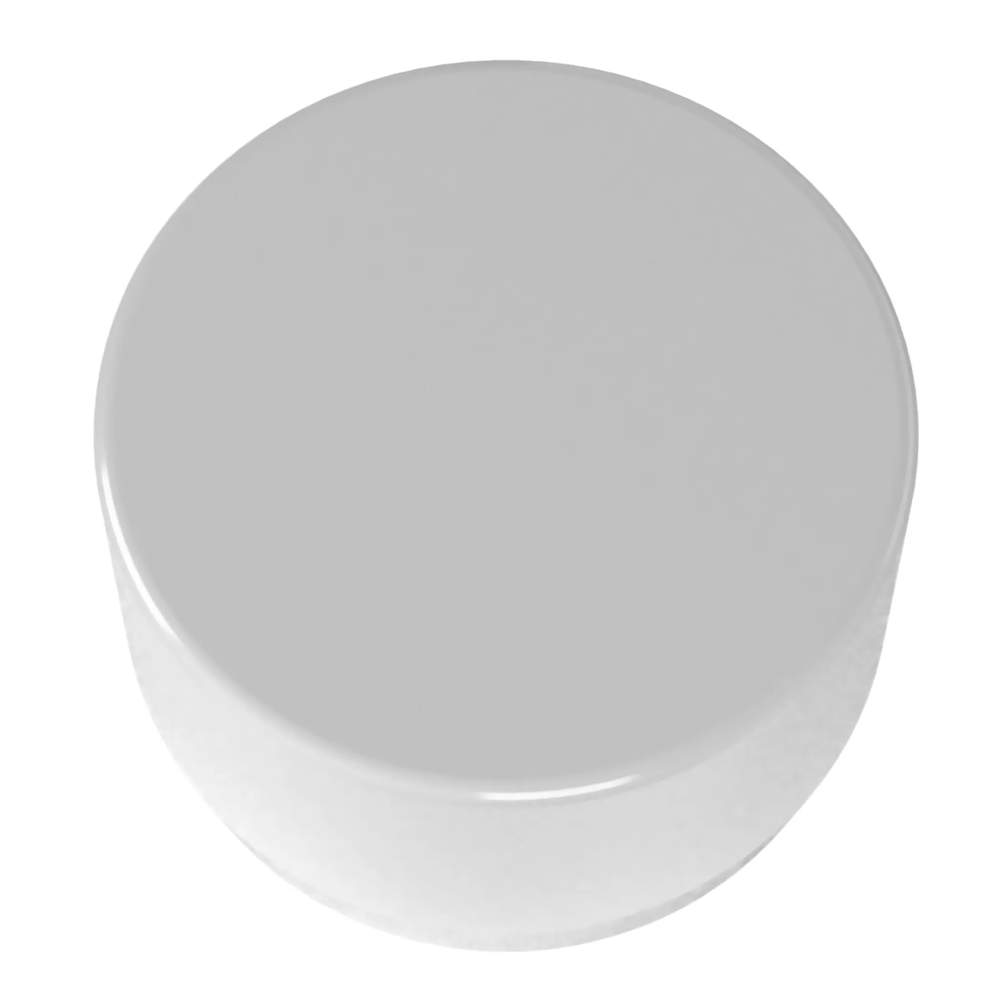 3/4 in. External Flat PVC End Cap, Furniture Grade - White