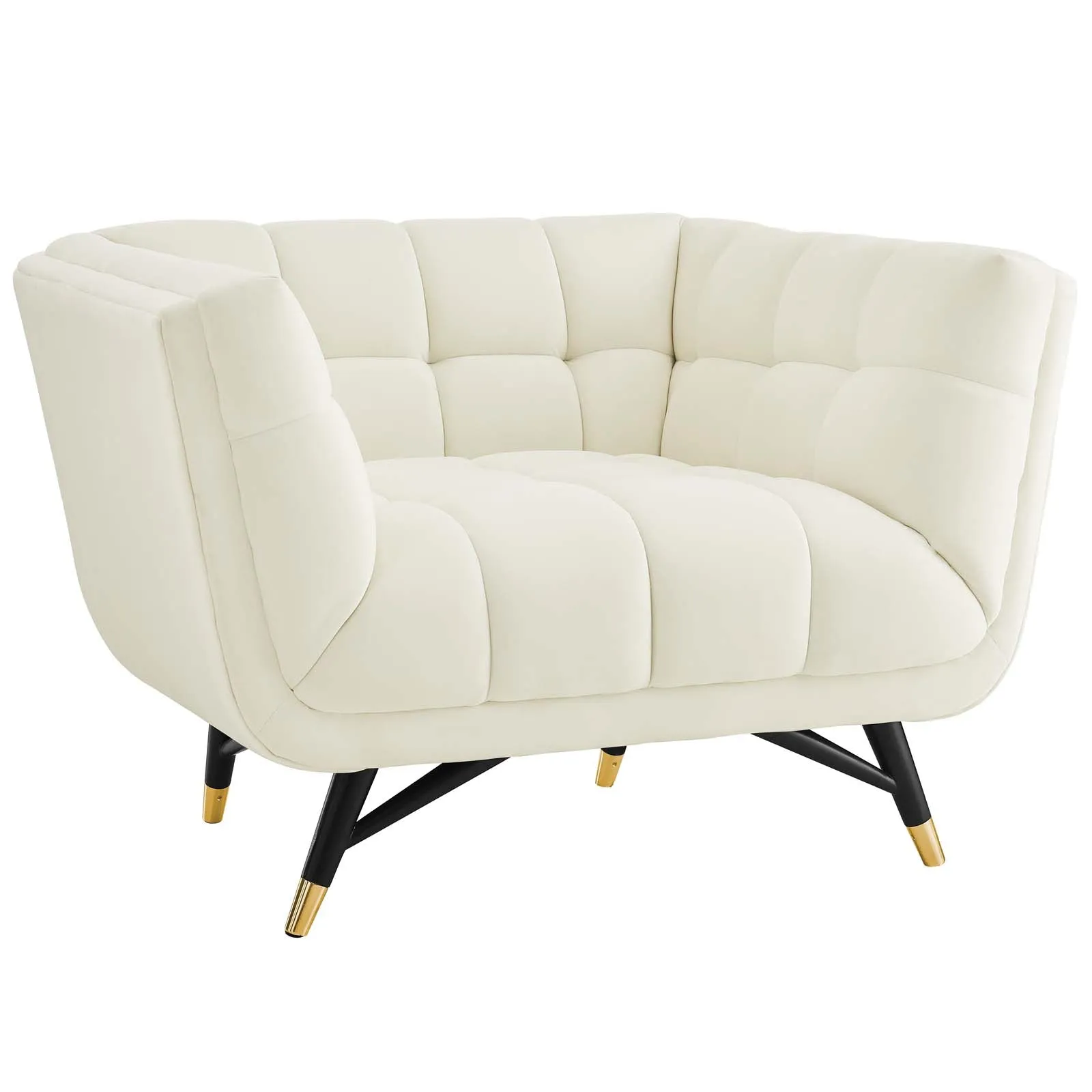 Adept Upholstered Velvet Armchair