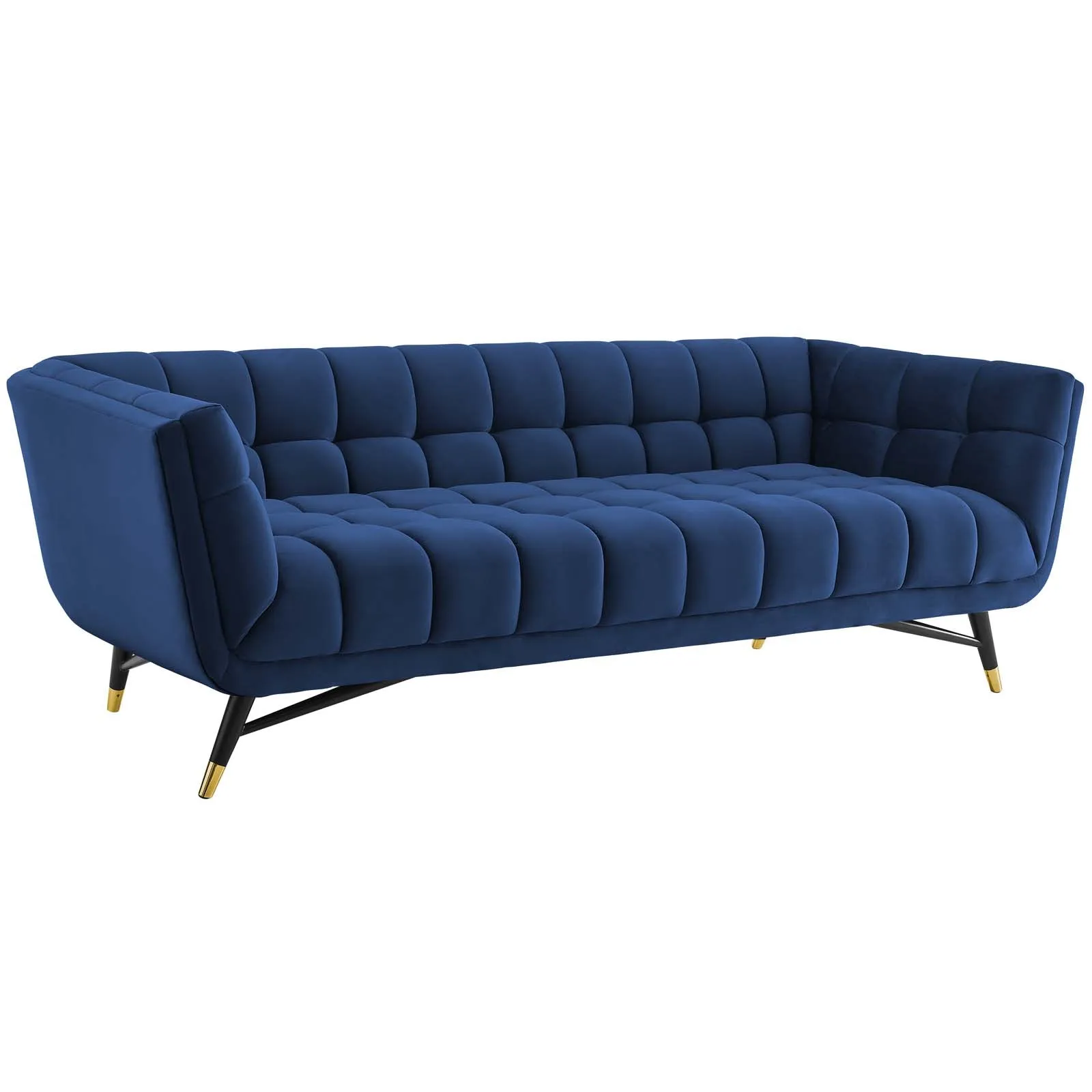 Adept Upholstered Velvet Sofa