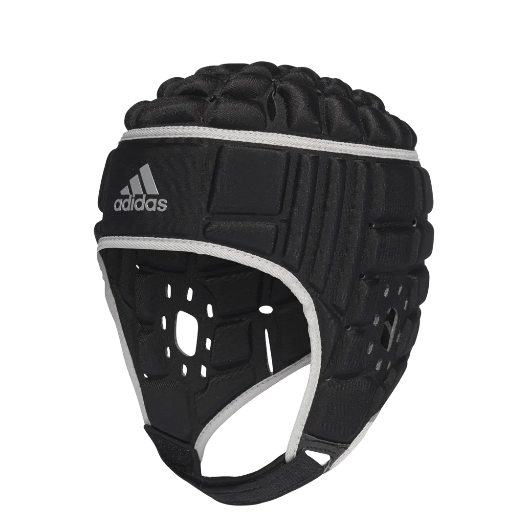 adidas Black/Matte Silver Rugby Scrum Cap Head Guard