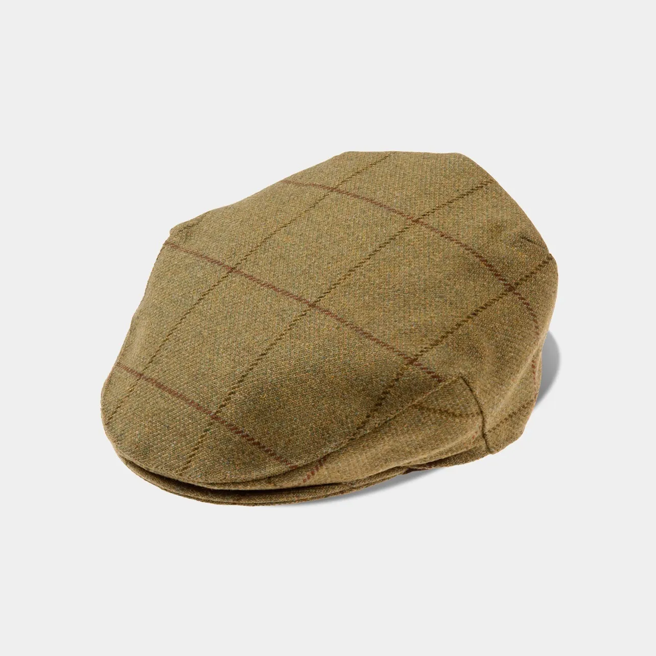 Alan Paine Rutland Men's Tweed Flat Cap In Lichen