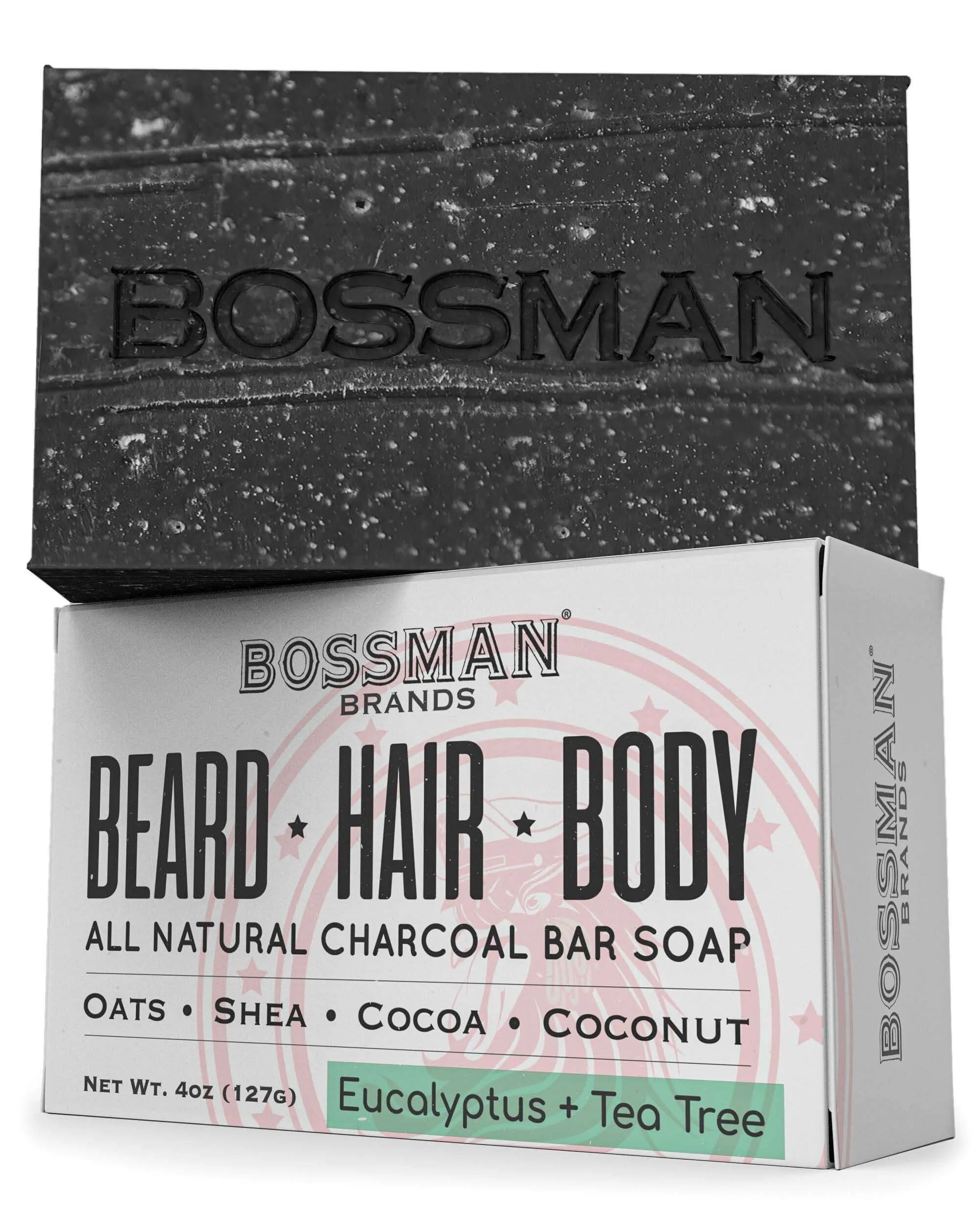 All Natural Exfoliating Beard, Hair & Body Bar Soap