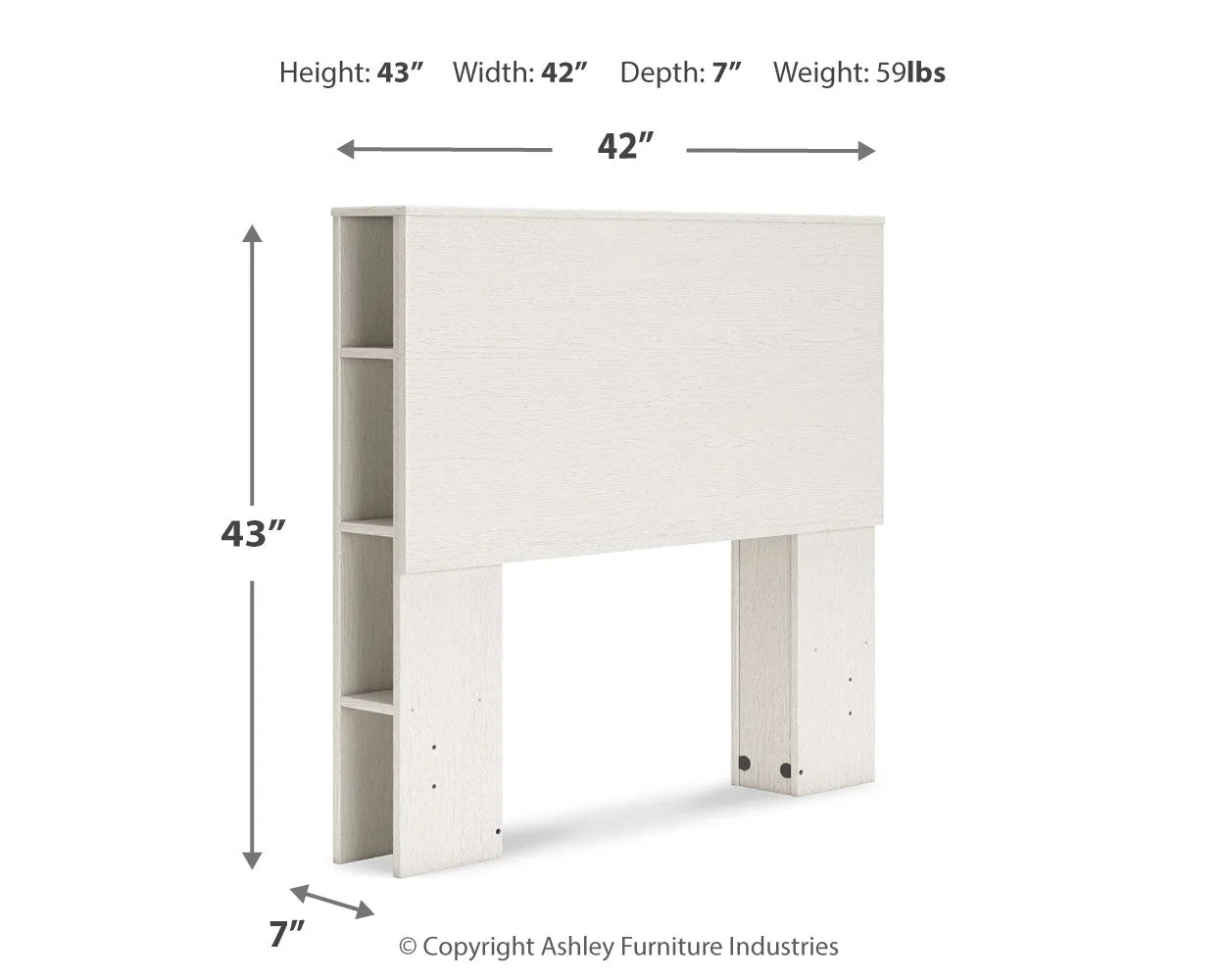 Aprilyn Twin Bookcase Headboard with Dresser and Chest