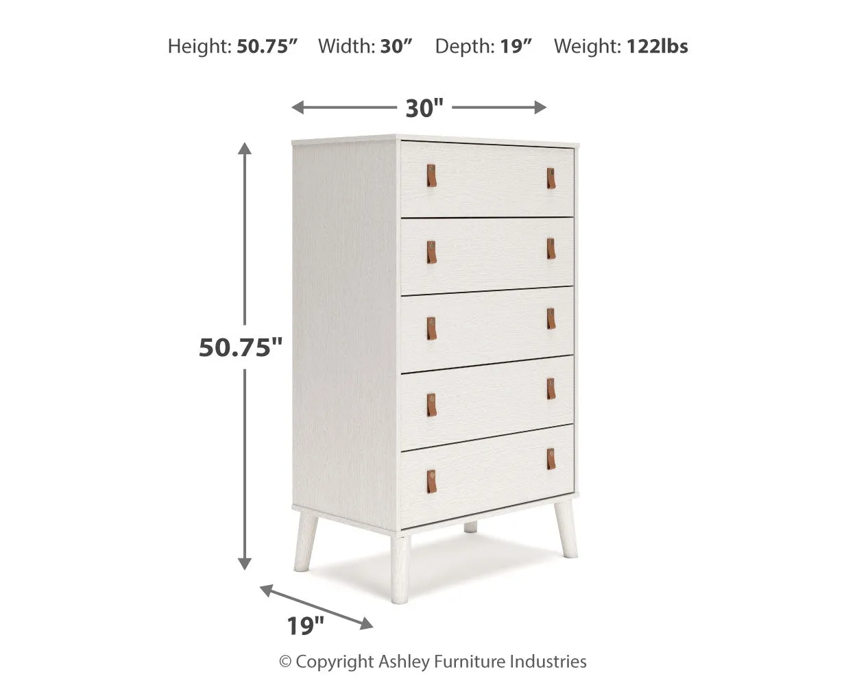 Aprilyn Twin Bookcase Headboard with Dresser and Chest