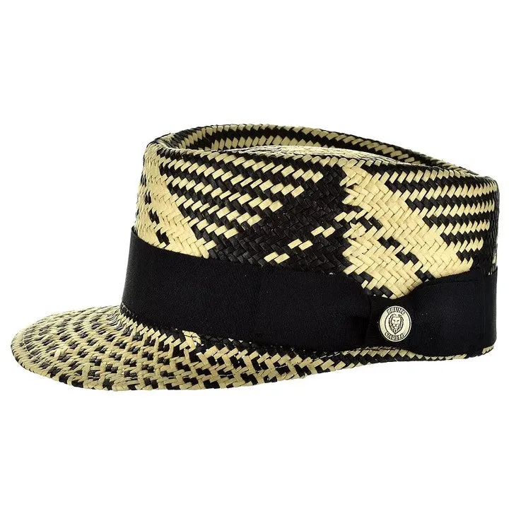 Bruno Capelo Patterned Legionnaire Straw Dress Cap