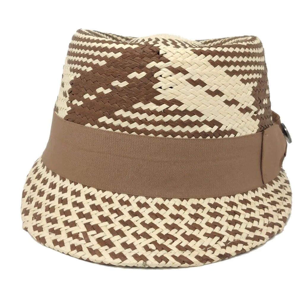 Bruno Capelo Patterned Legionnaire Straw Dress Cap