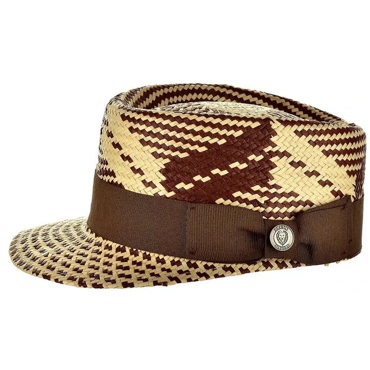 Bruno Capelo Patterned Legionnaire Straw Dress Cap