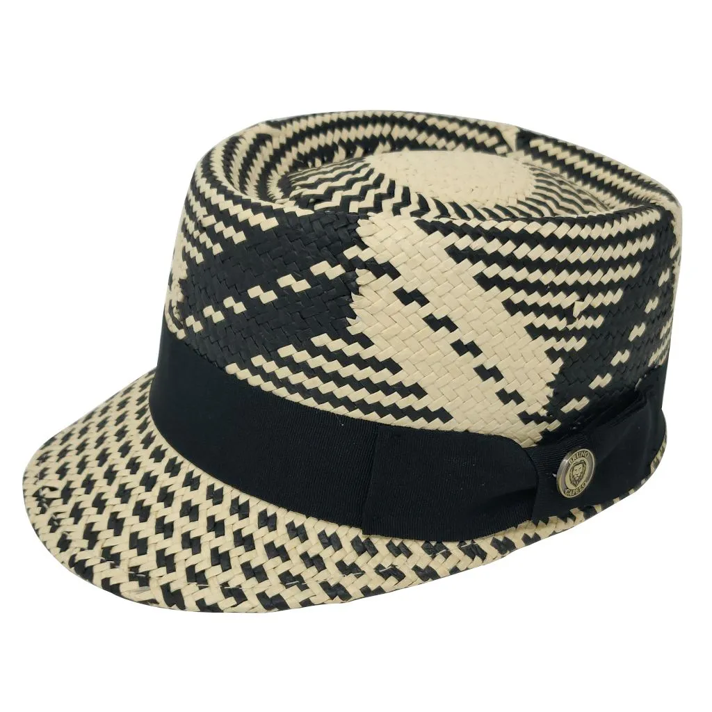 Bruno Capelo Patterned Legionnaire Straw Dress Cap