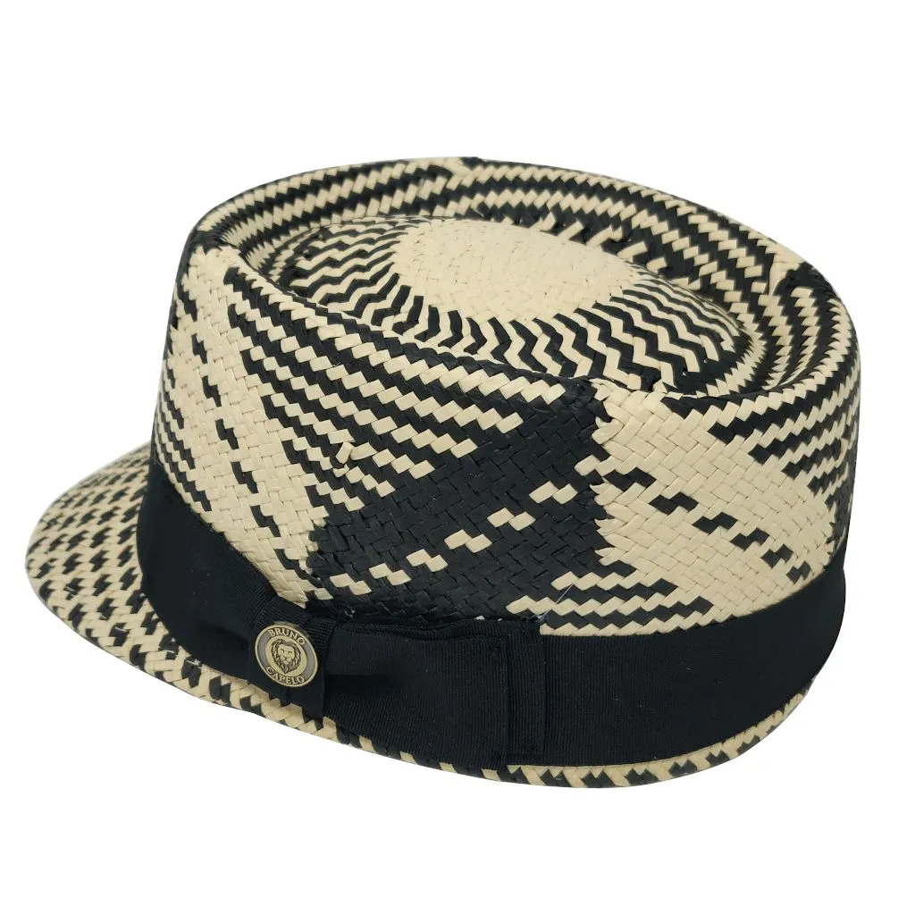 Bruno Capelo Patterned Legionnaire Straw Dress Cap