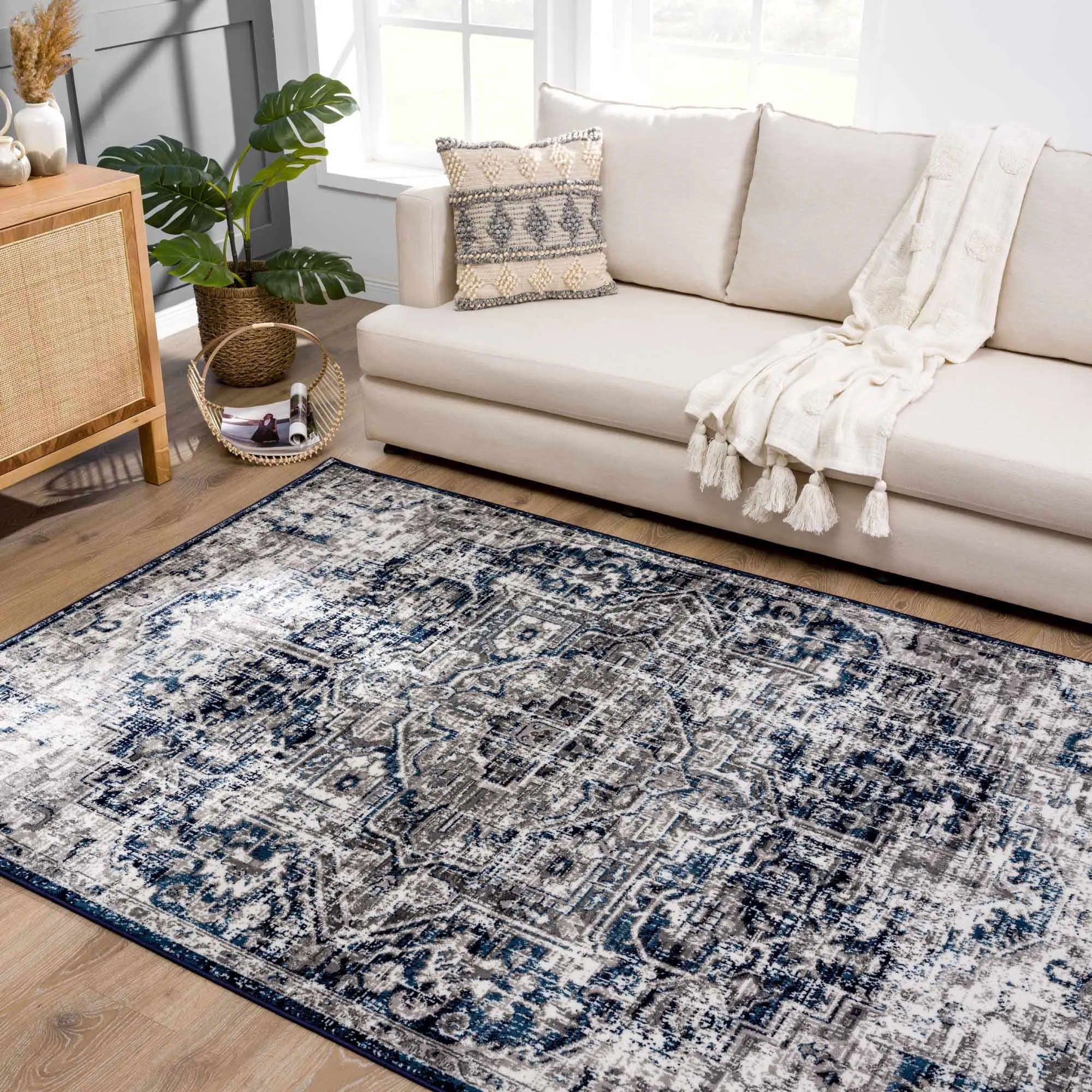 Buenaventura Navy Area Rug