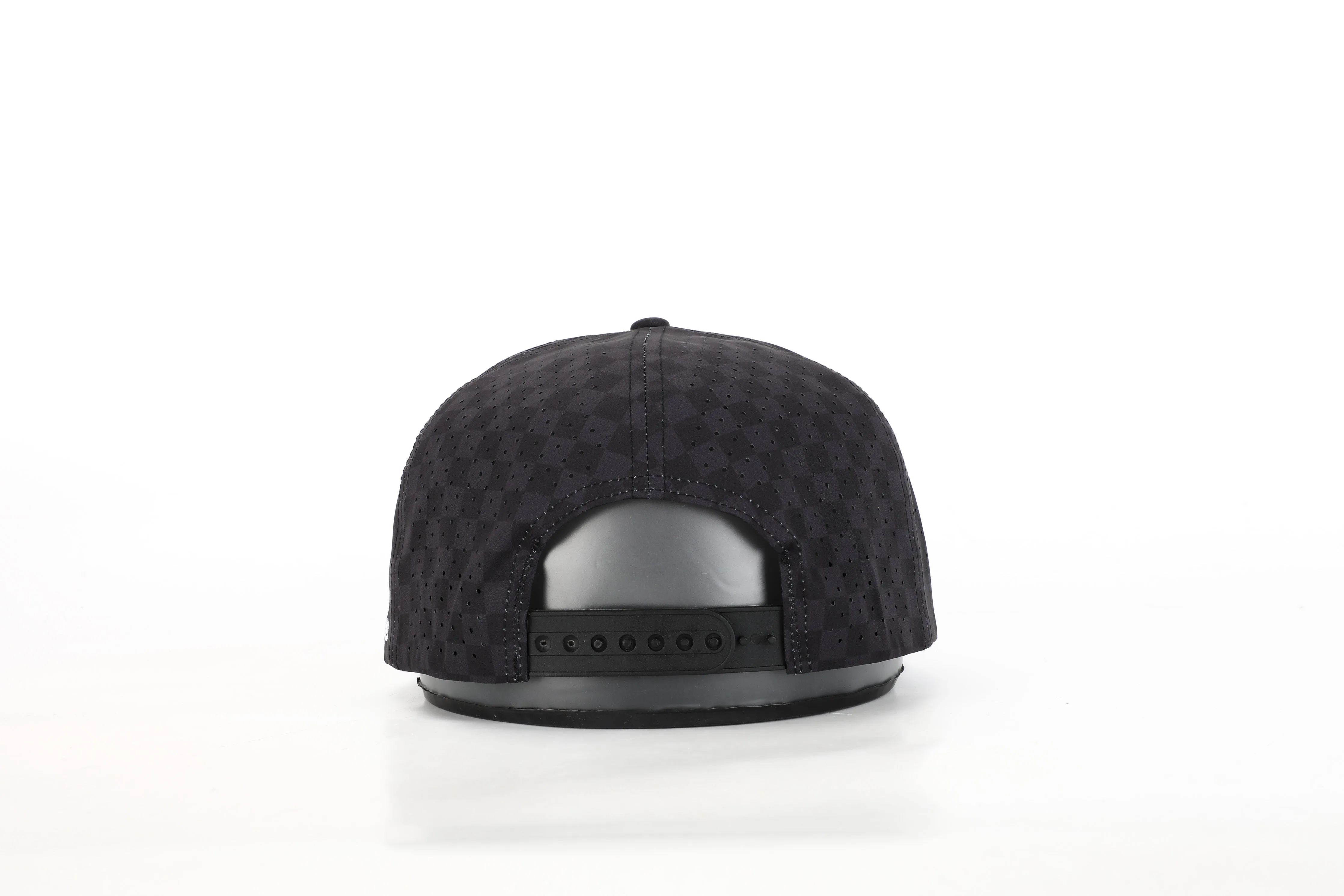 Checkered Rope Golf Hat | Black