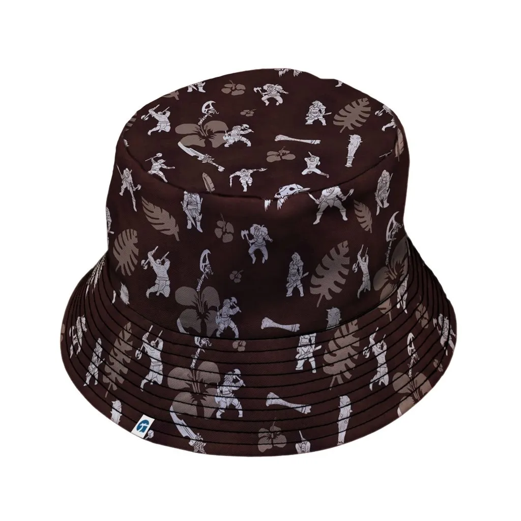 DND Barbarian Class Hawaiian Bucket Hat