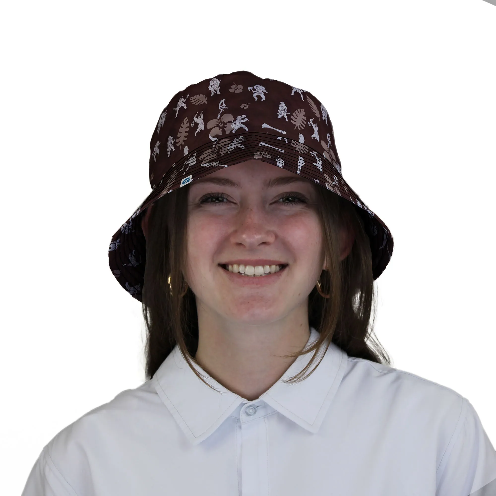 DND Barbarian Class Hawaiian Bucket Hat