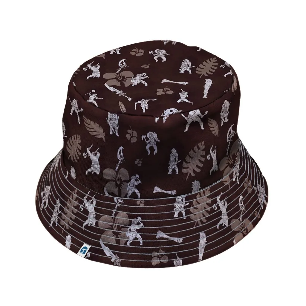 DND Barbarian Class Hawaiian Bucket Hat