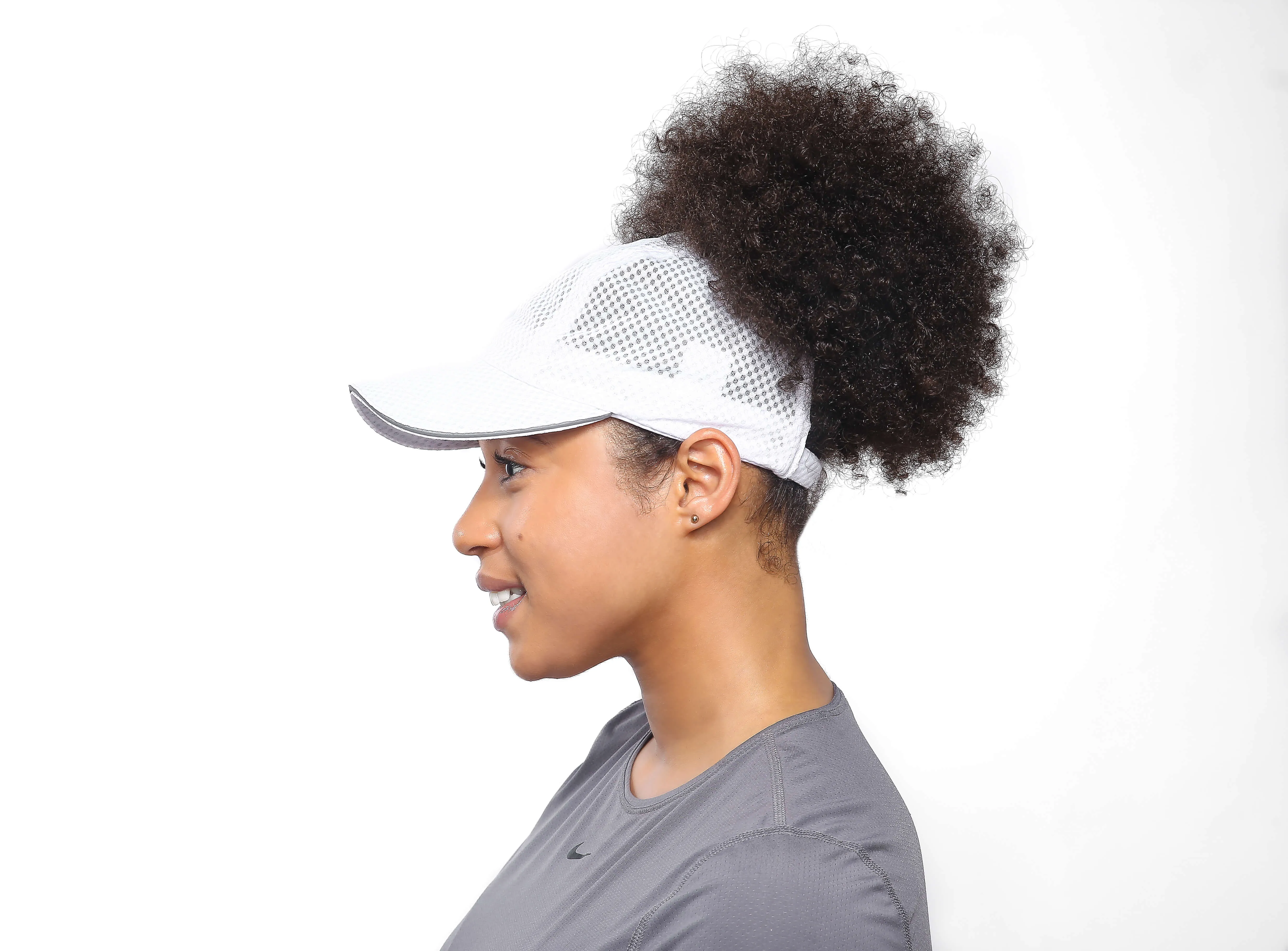 Dri-Fit Backless Running Hat - White