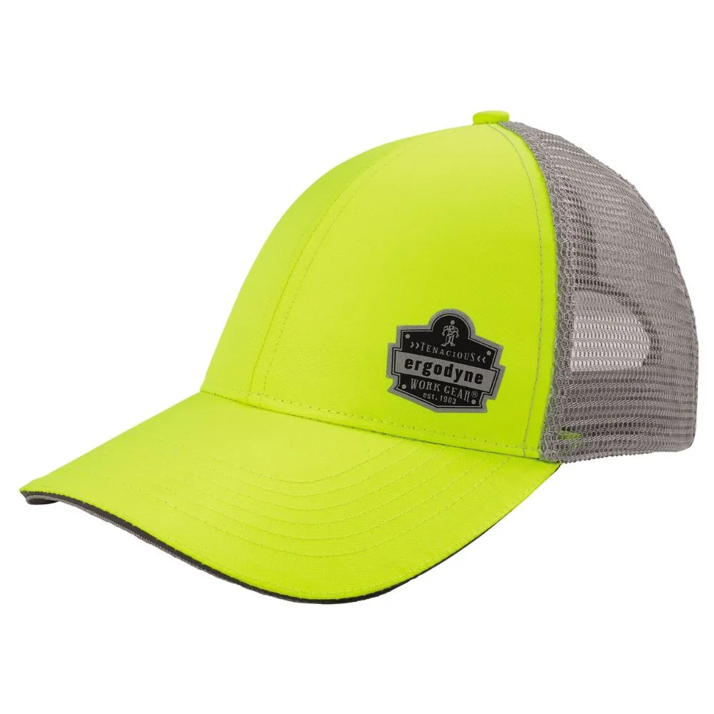 Ergodyne 23244 #8933 Hi-Vis Lime - Ergodyne Logo Reflective Snapback Hat