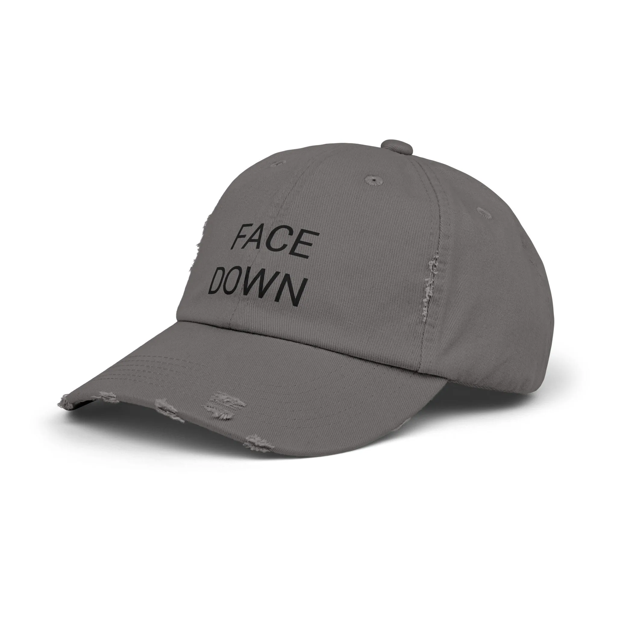 FACE DOWN Distressed Cap in 6 colors