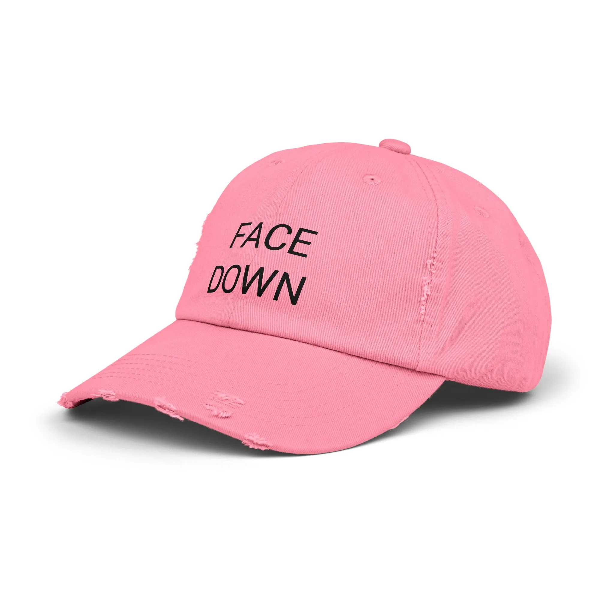 FACE DOWN Distressed Cap in 6 colors