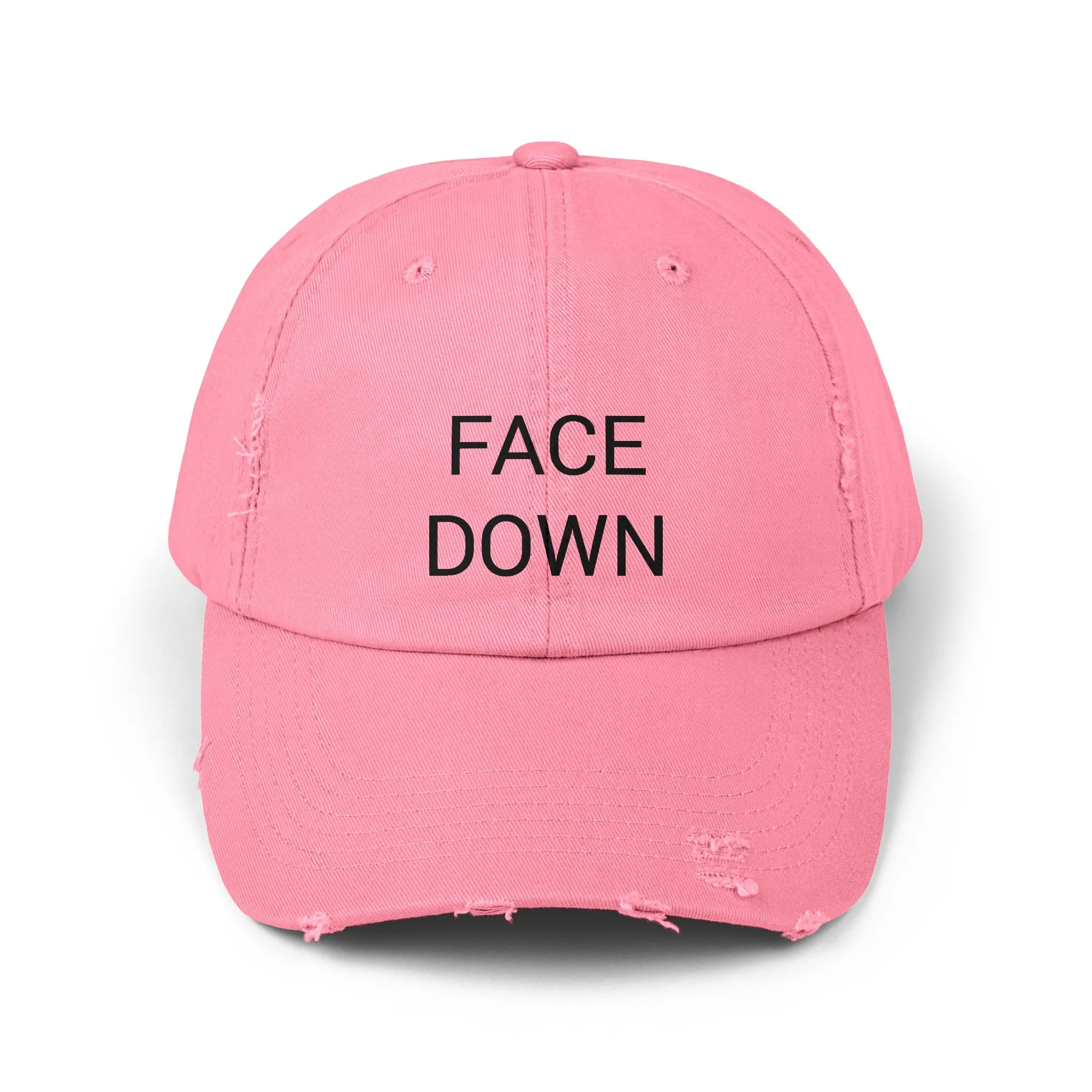 FACE DOWN Distressed Cap in 6 colors