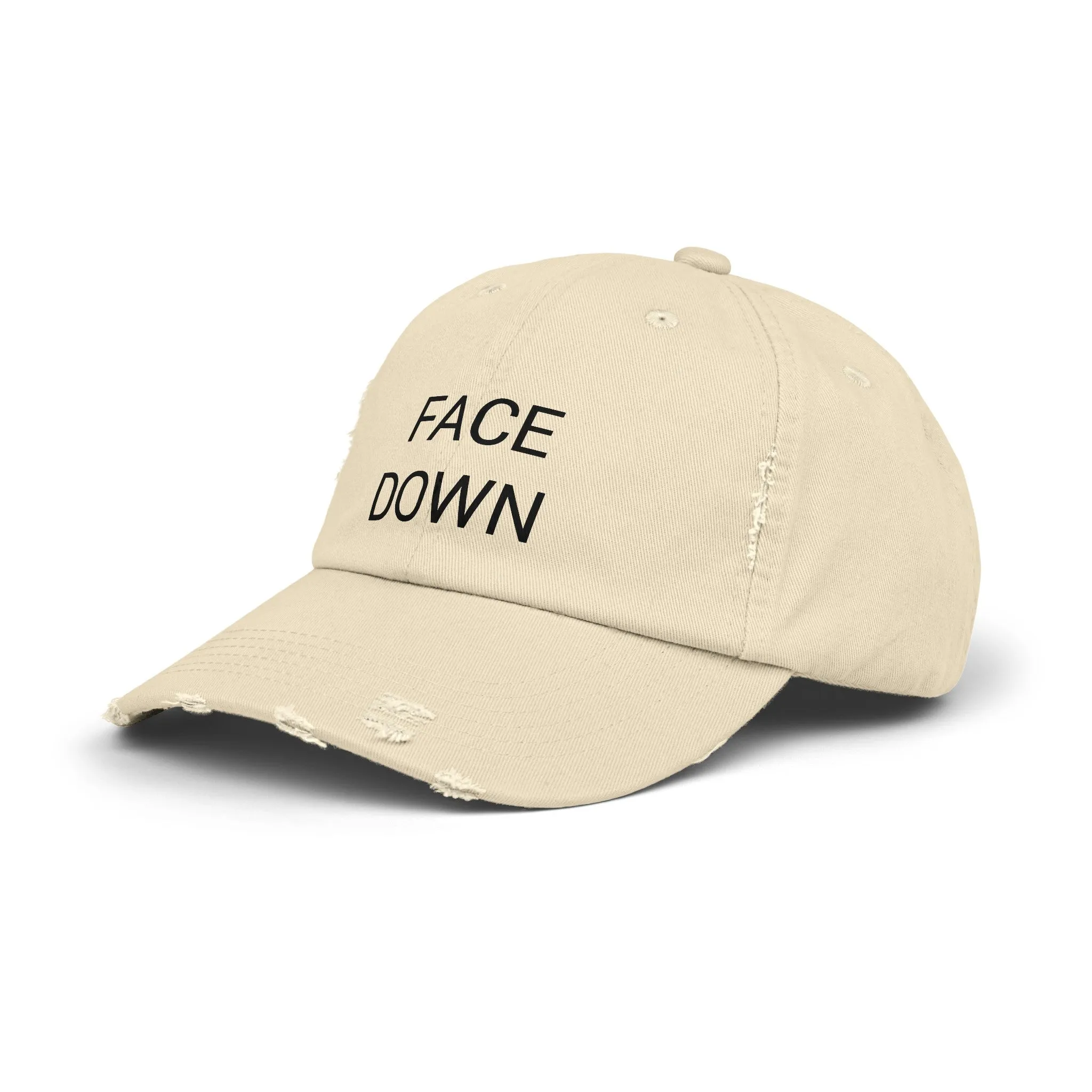 FACE DOWN Distressed Cap in 6 colors