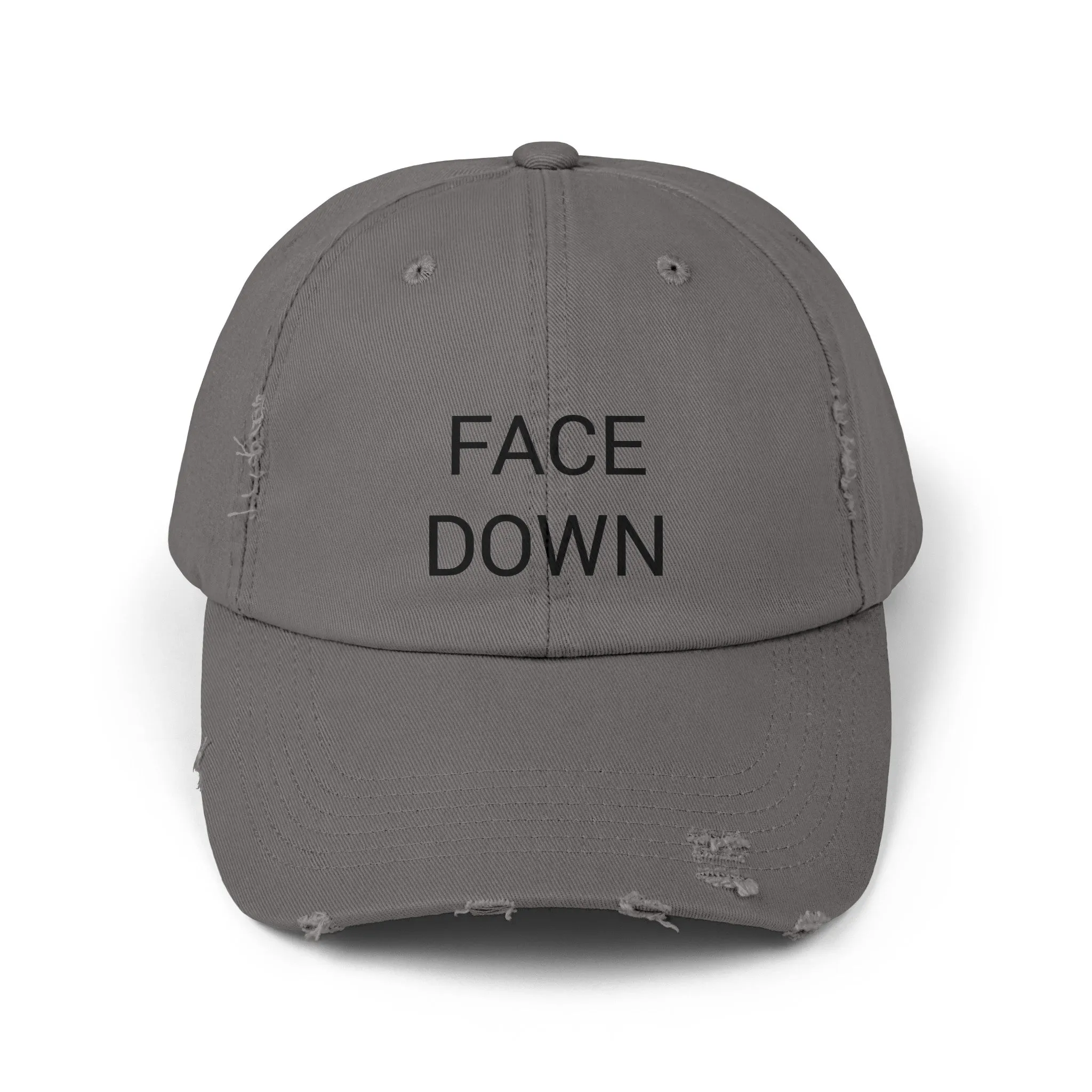 FACE DOWN Distressed Cap in 6 colors