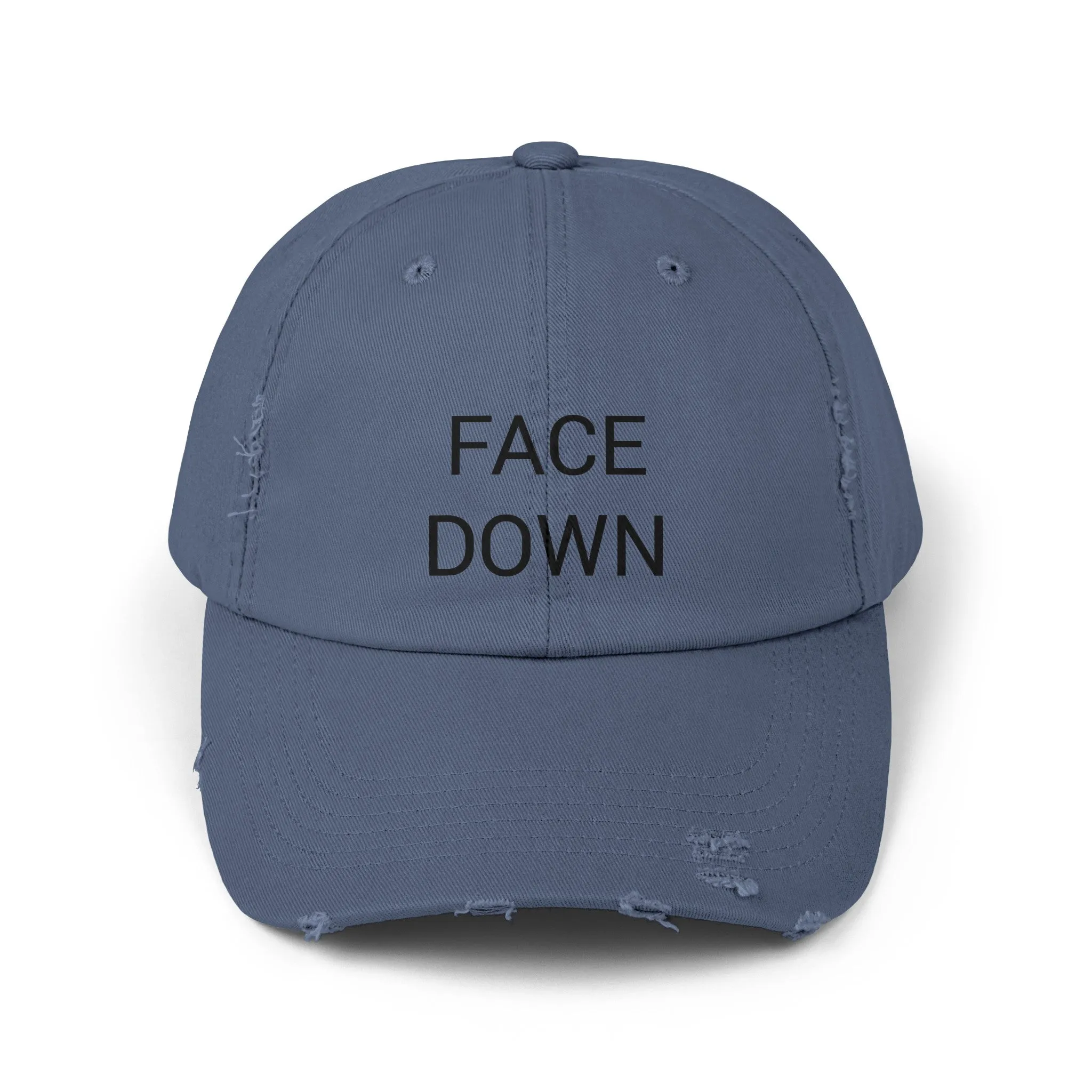 FACE DOWN Distressed Cap in 6 colors