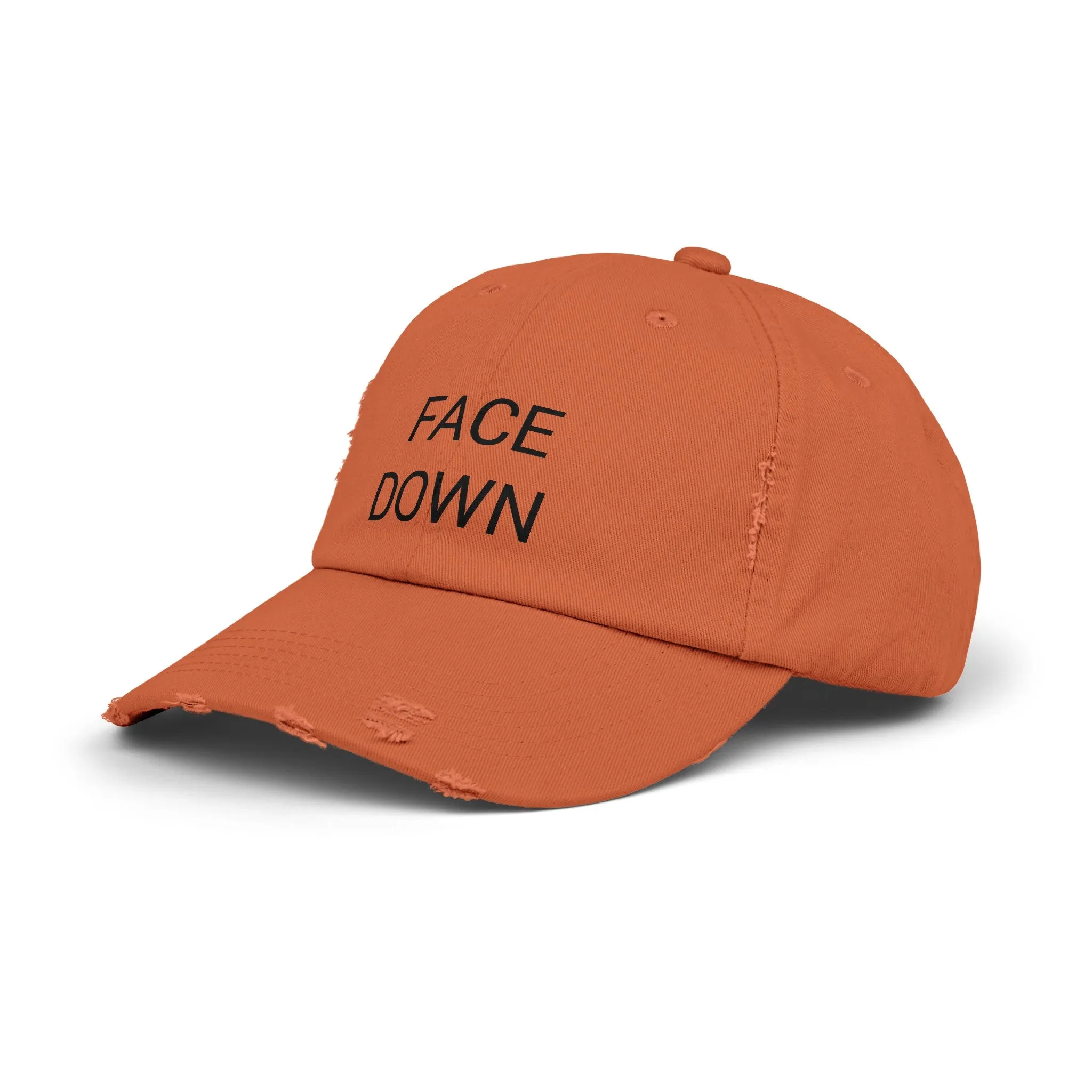 FACE DOWN Distressed Cap in 6 colors