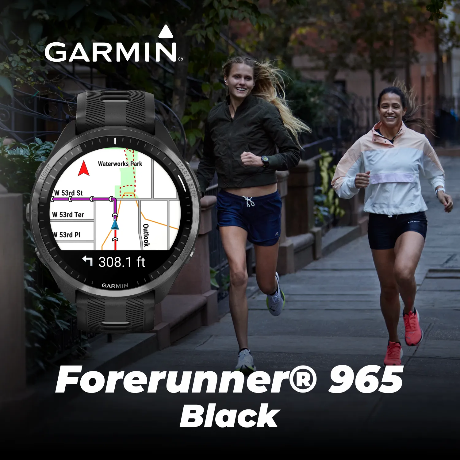 Garmin Forerunner 965 Premium GPS Running and Triathlon Titanium Smartwatch