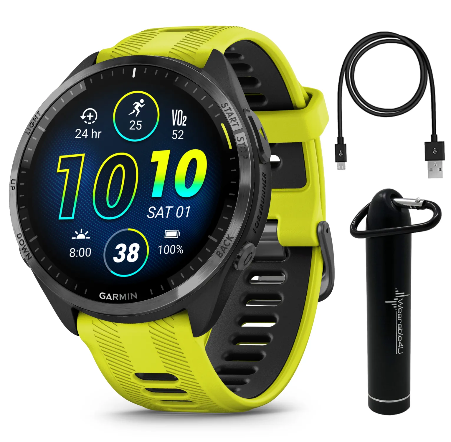 Garmin Forerunner 965 Premium GPS Running and Triathlon Titanium Smartwatch