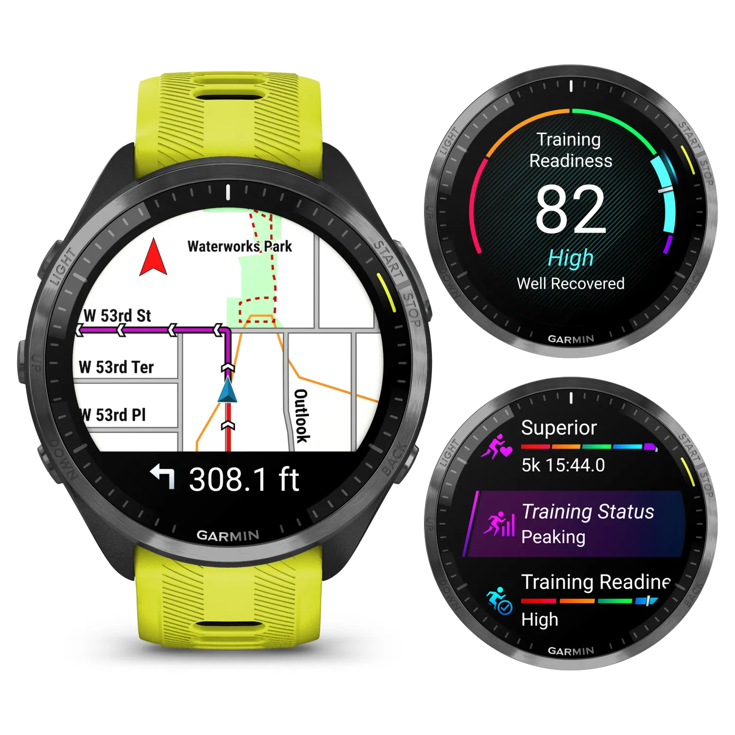 Garmin Forerunner 965 Premium GPS Running and Triathlon Titanium Smartwatch