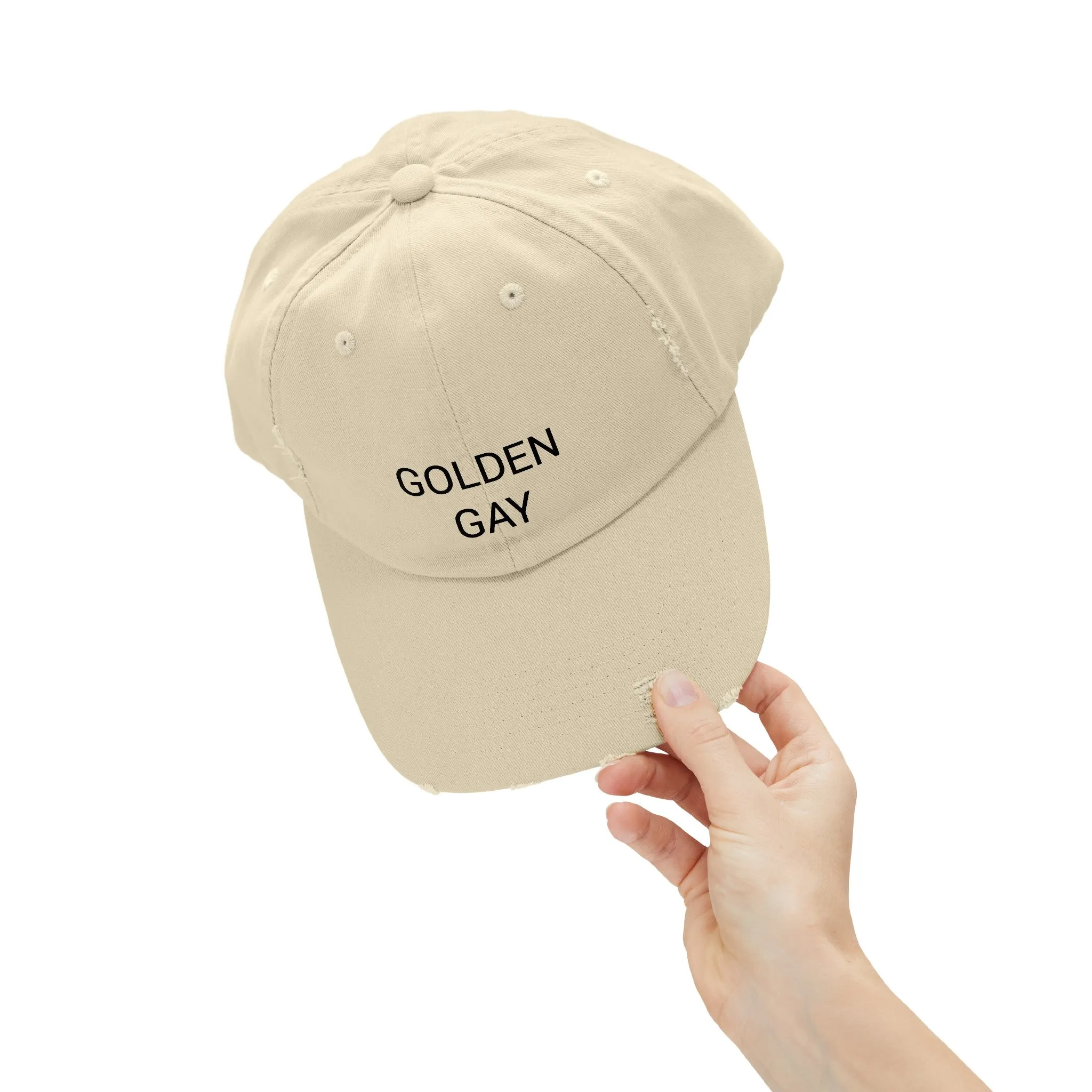 GOLDEN GAY Distressed Cap in 6 colors