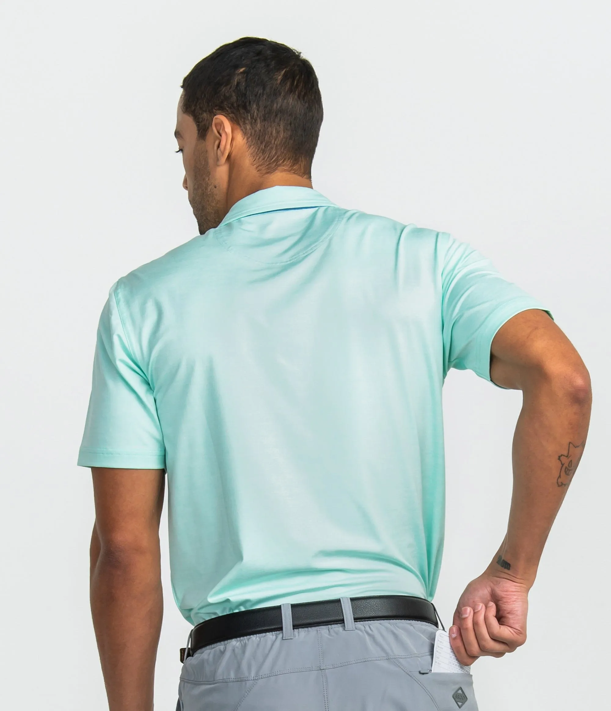 Grayton Heather Polo - Reef