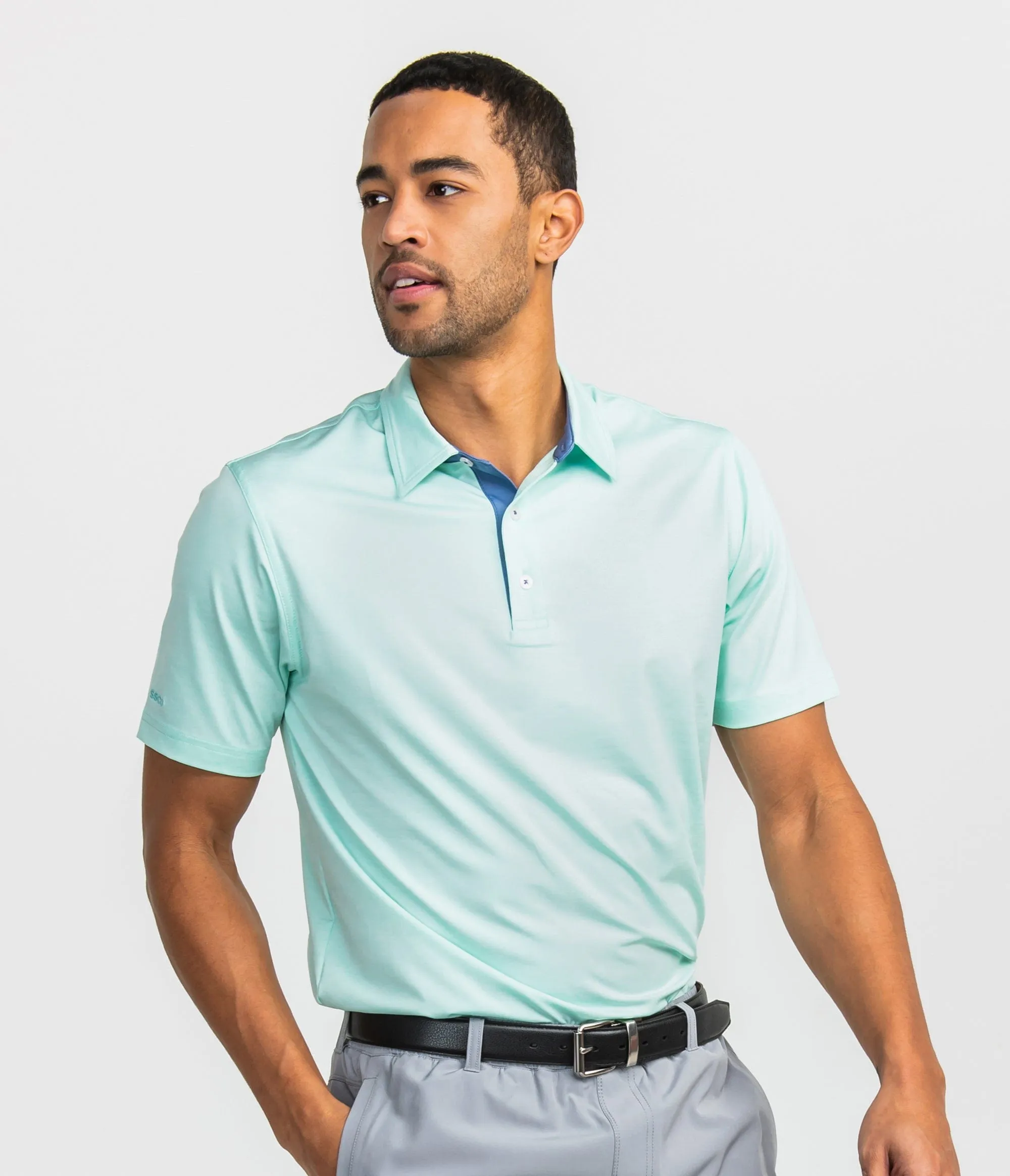 Grayton Heather Polo - Reef