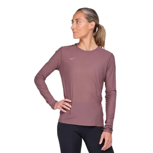 Hoka Airolite Run Long Sleeve Womens | Smokey Quartz