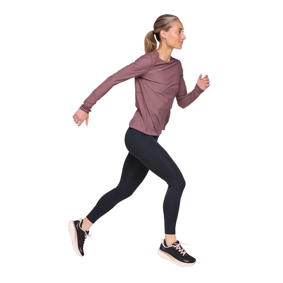 Hoka Airolite Run Long Sleeve Womens | Smokey Quartz