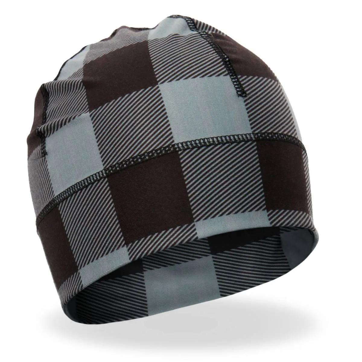 Hot Leathers Grey Plaid Helmet Liner KHC4006