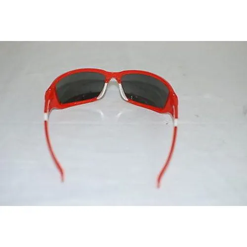 Lazer Xenon X1 Sunglasses Red Frame w/ Smoke Lens Blocks 100% UVA and UVB Rays