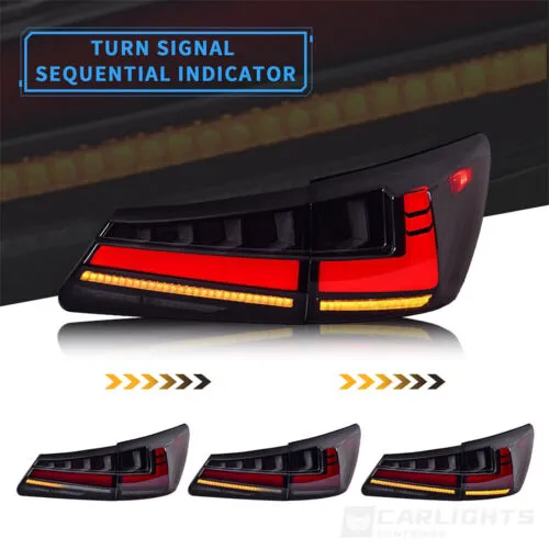 Lexus IS250 IS350 ISF 2006-2013 RGB V2 Taillights Color Changing App Controlled