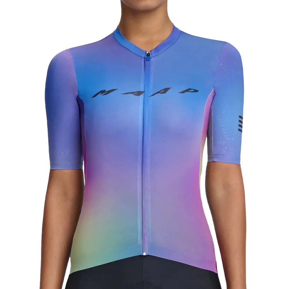 MAAP Women's Blurred Out Pro Hex Jersey 2.0 - Blue Mix