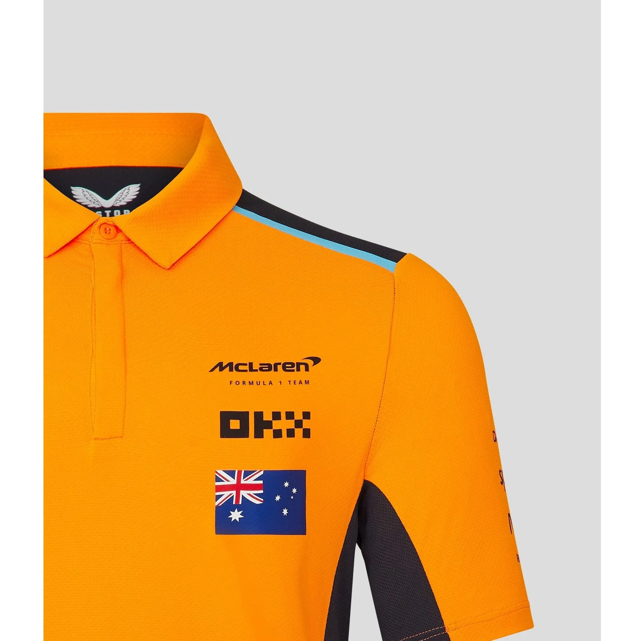 McLaren F1 Men's 2023 Oscar Piastri Team Drivers Polo Shirt - Papaya