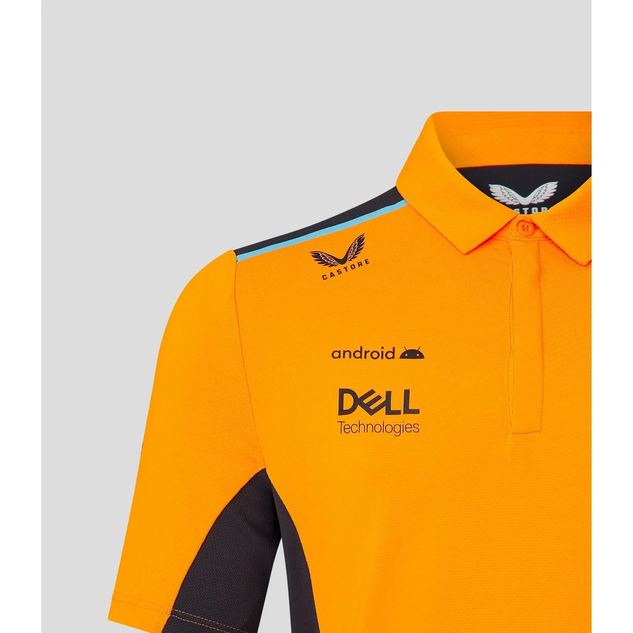 McLaren F1 Men's 2023 Oscar Piastri Team Drivers Polo Shirt - Papaya