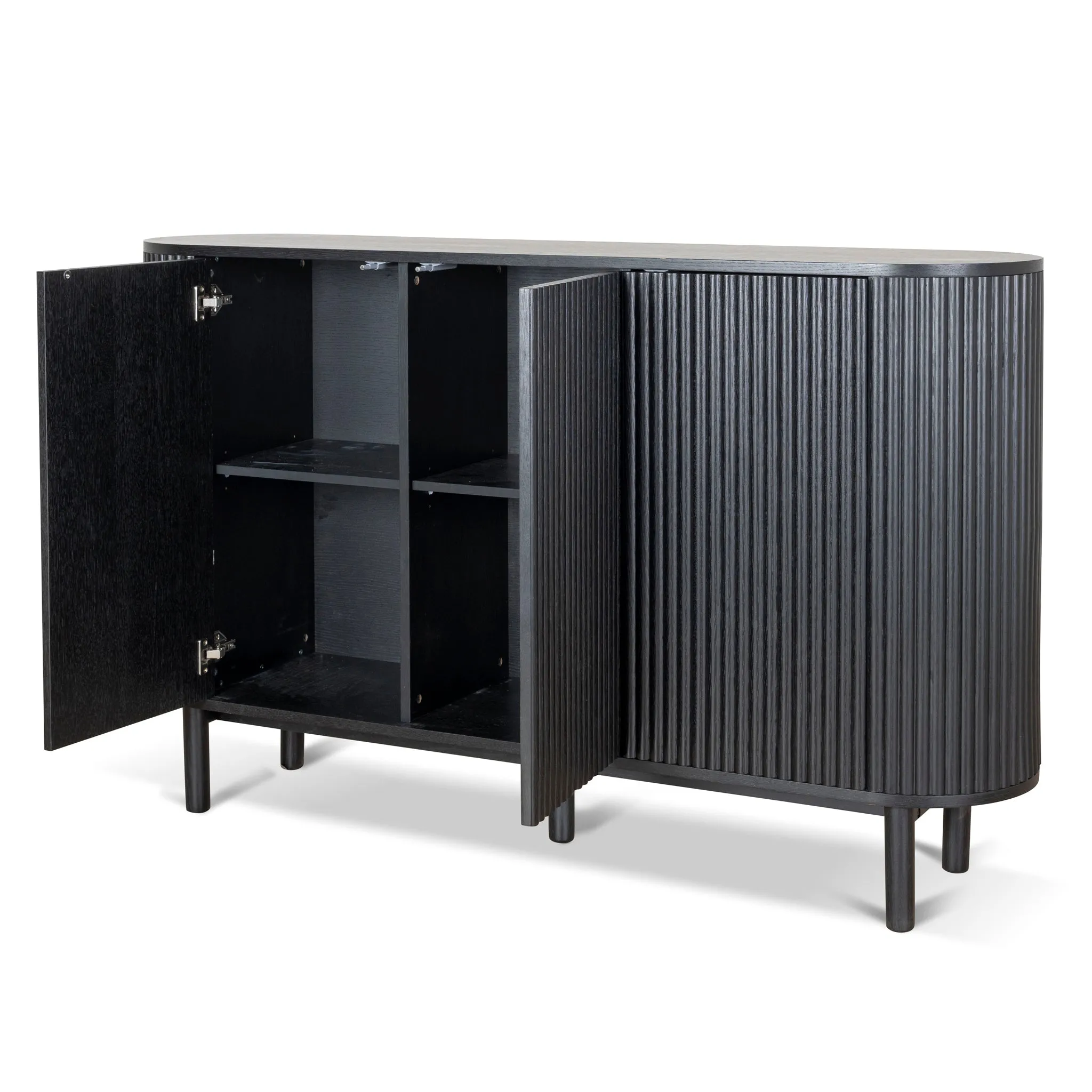 Melita 1.6m Sideboard Unit - Full Black