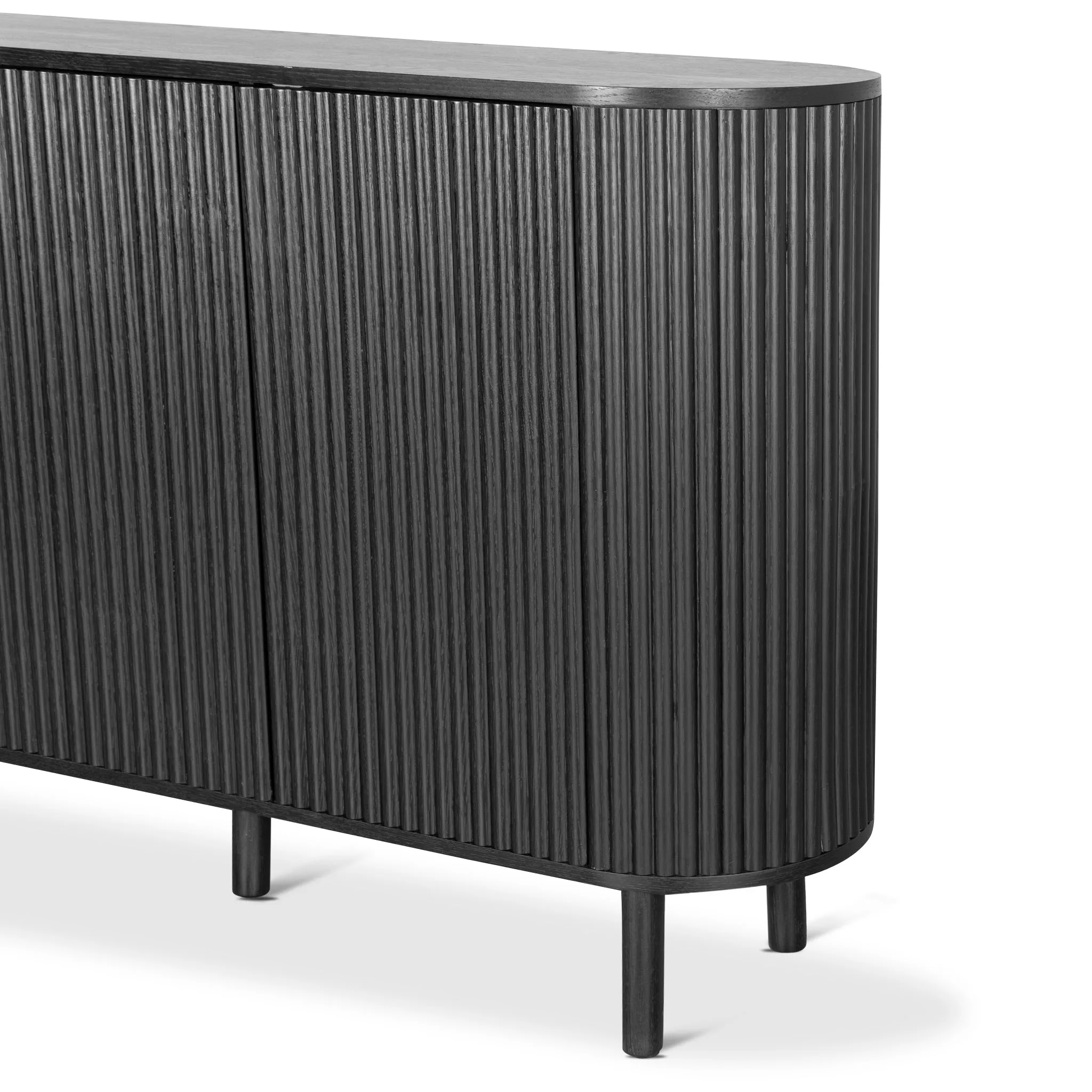 Melita 1.6m Sideboard Unit - Full Black