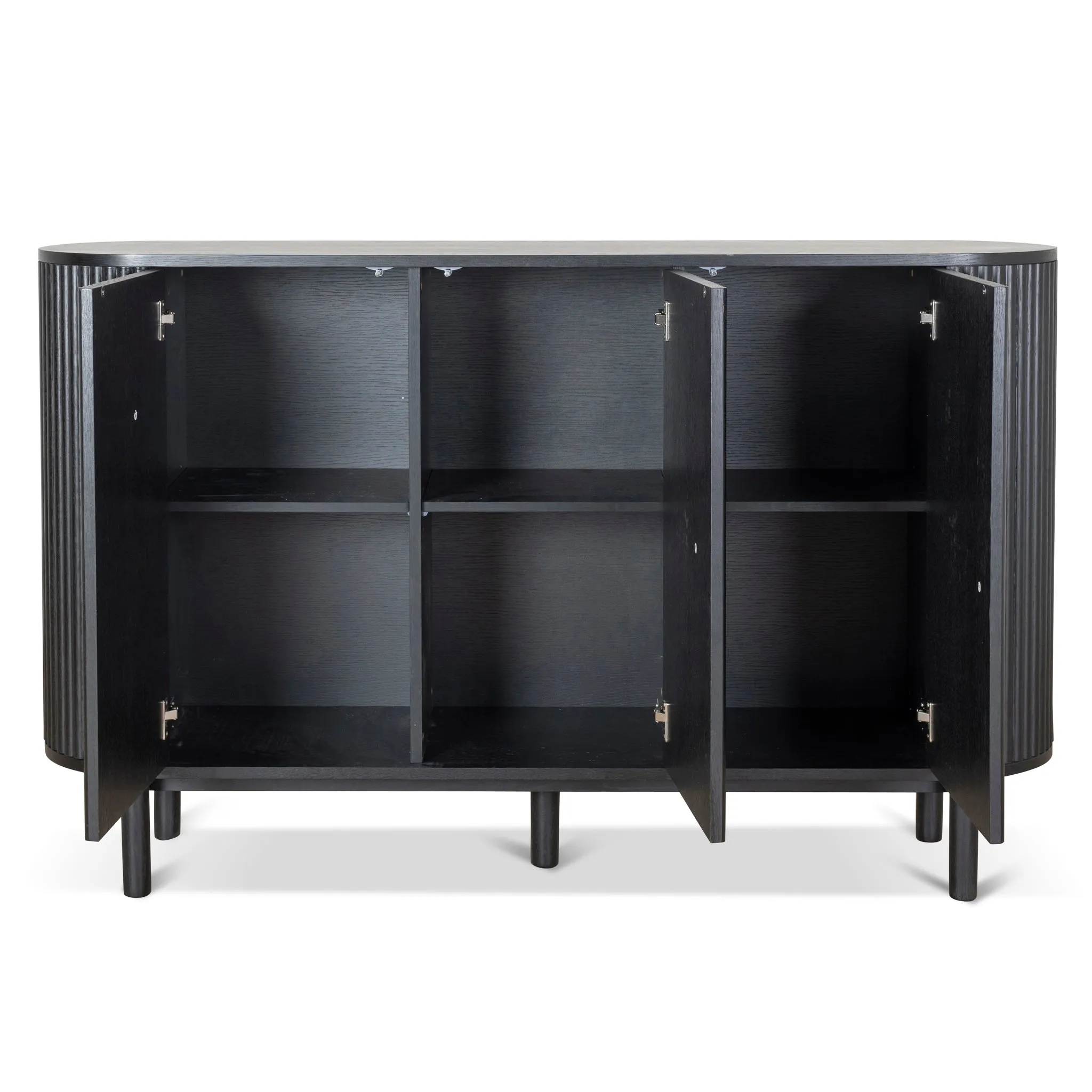 Melita 1.6m Sideboard Unit - Full Black