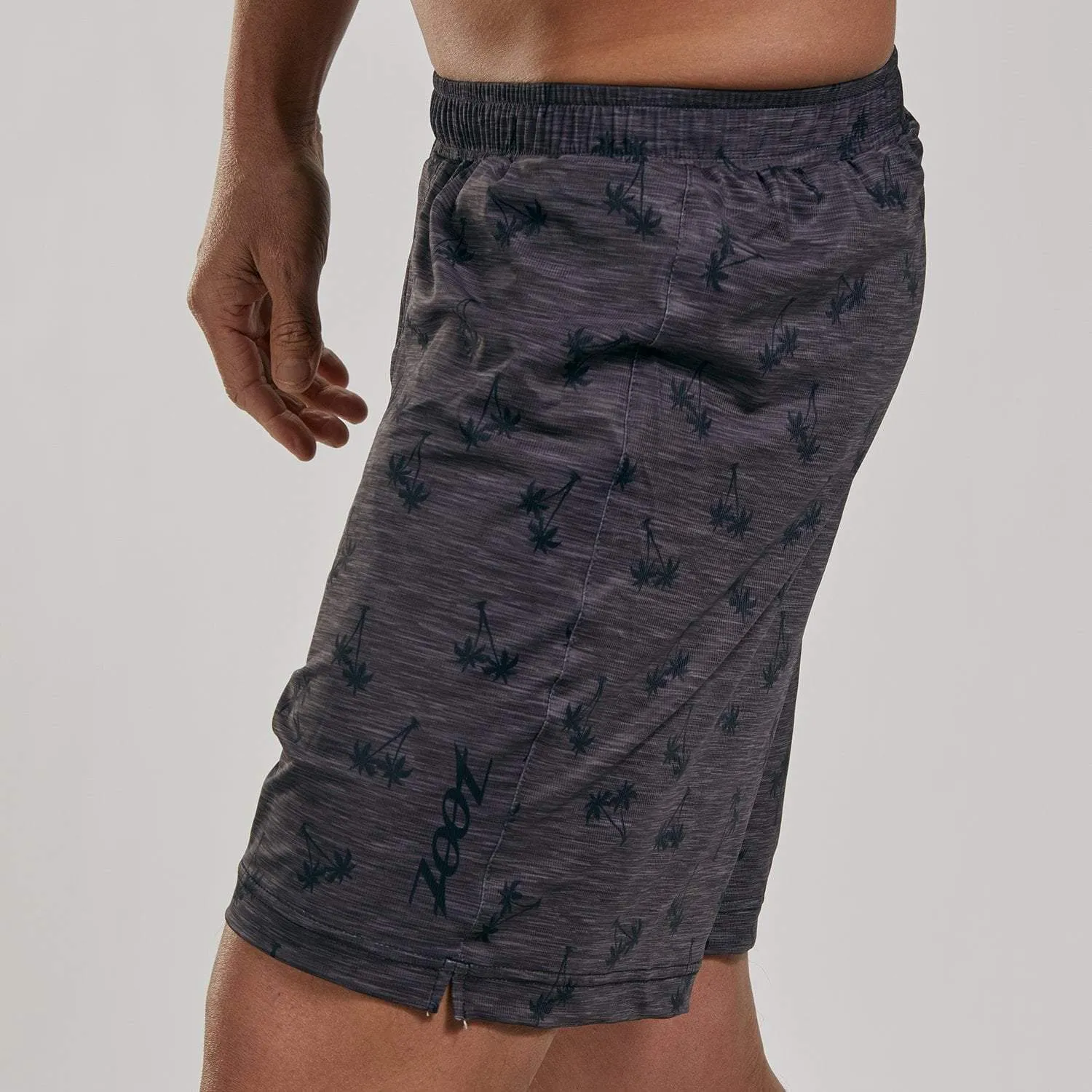 Mens LTD Run 7 Inch Short - Heather Palm