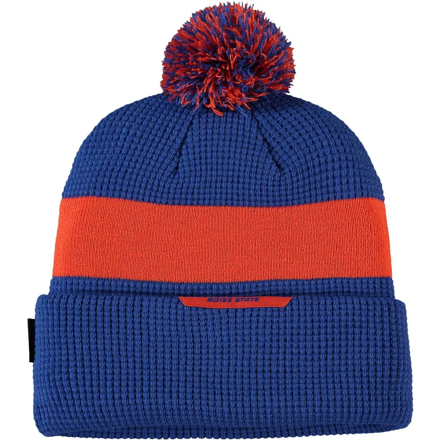 Men's Nike Royal Boise State Broncos Logo Cuffed Pom Pom Knit Hat