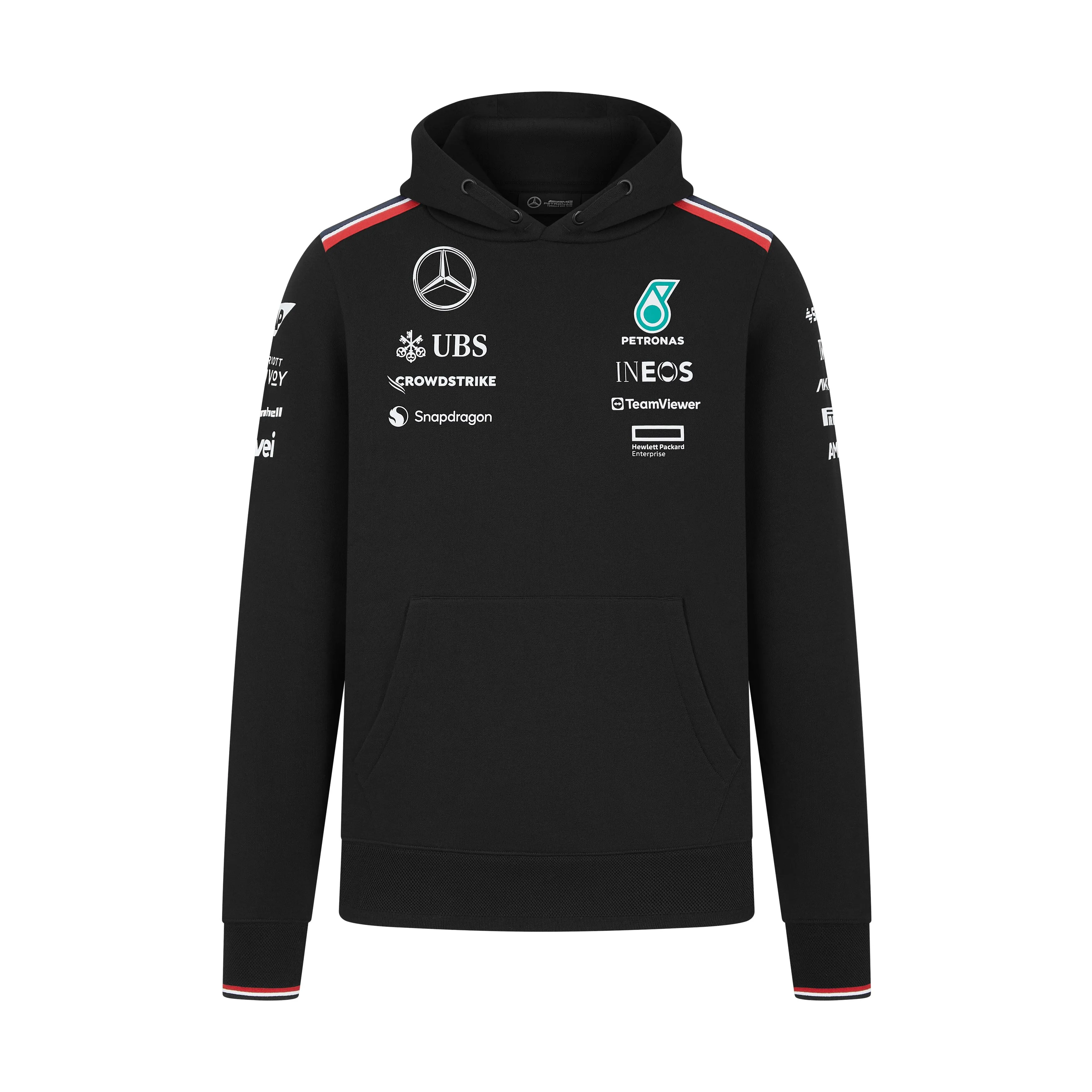 Mercedes AMG Petronas F1 2024 Men's Team Hoodie - Black