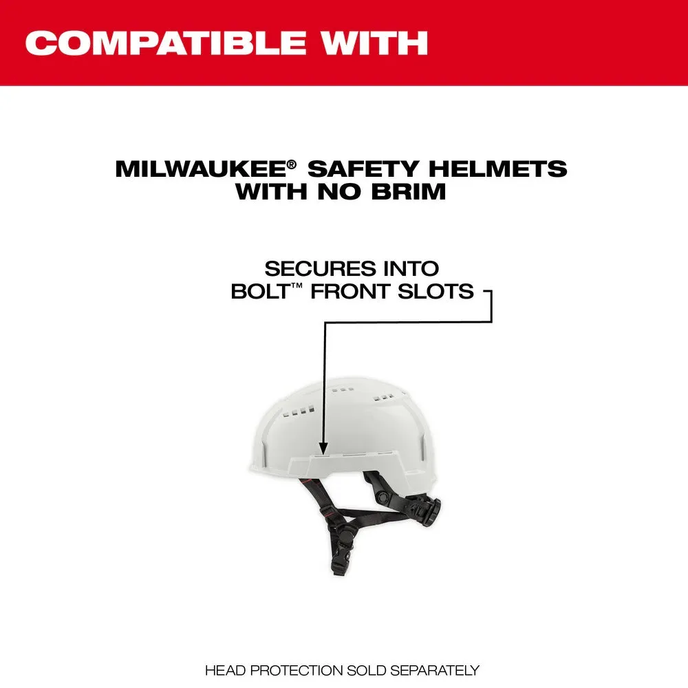 Milwaukee 48-73-1426 BOLT Full Face Shield - Gray Dual Coat Lens (Compatible with Milwaukee Safety Helmet [No Brim])