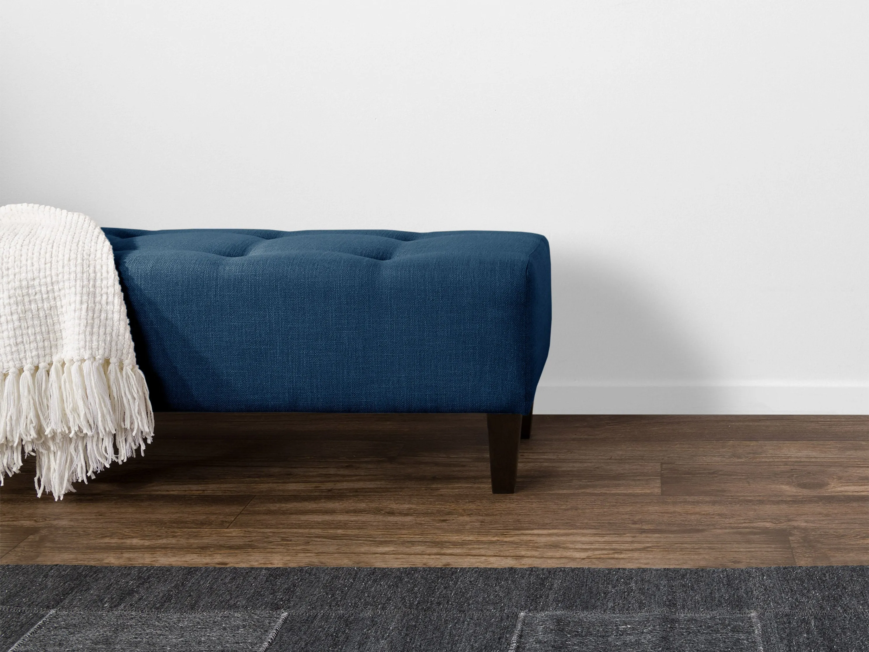 Navy Blue Accent Bench